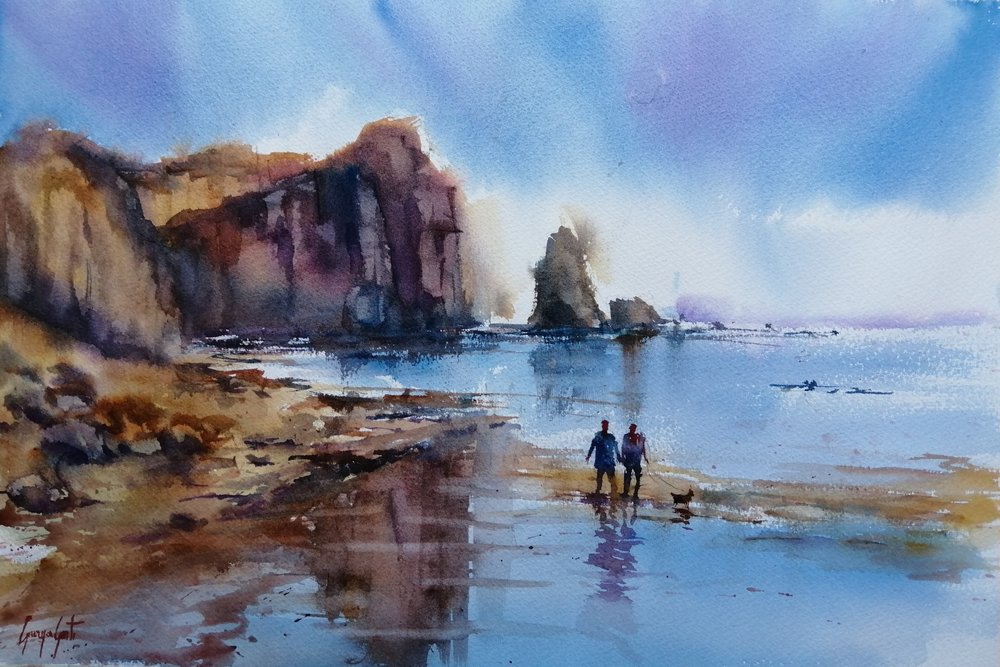 Misty Coastal Walk by Giorgio Gosti
