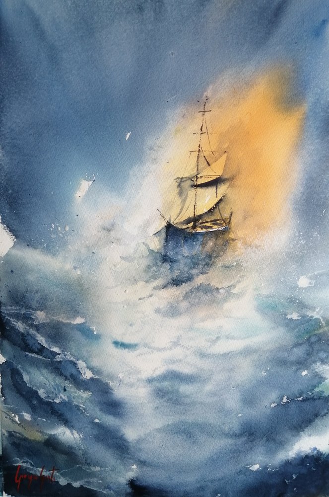 Sailing Through the Storm by Giorgio Gosti
