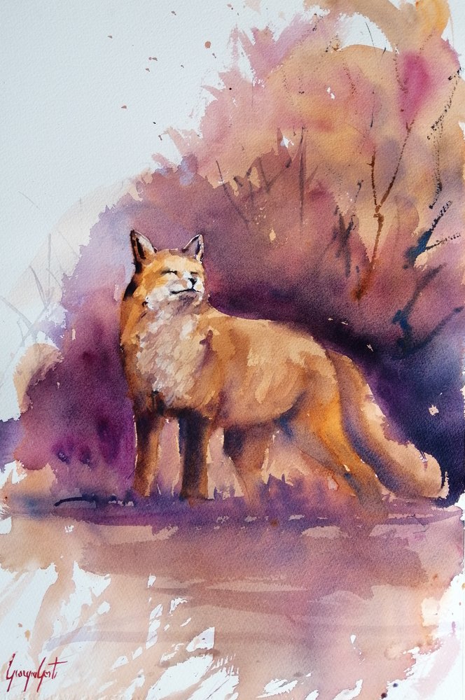 Serene Forest Fox by Giorgio Gosti