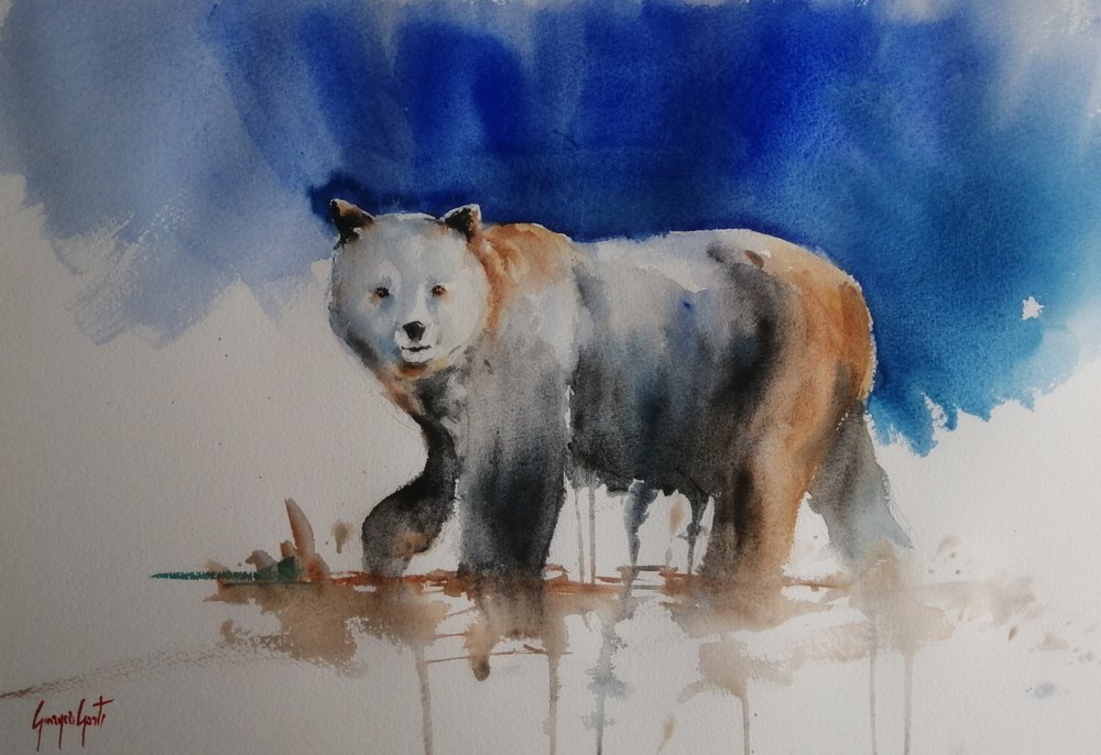 Spirit Blue Bear by Giorgio Gosti