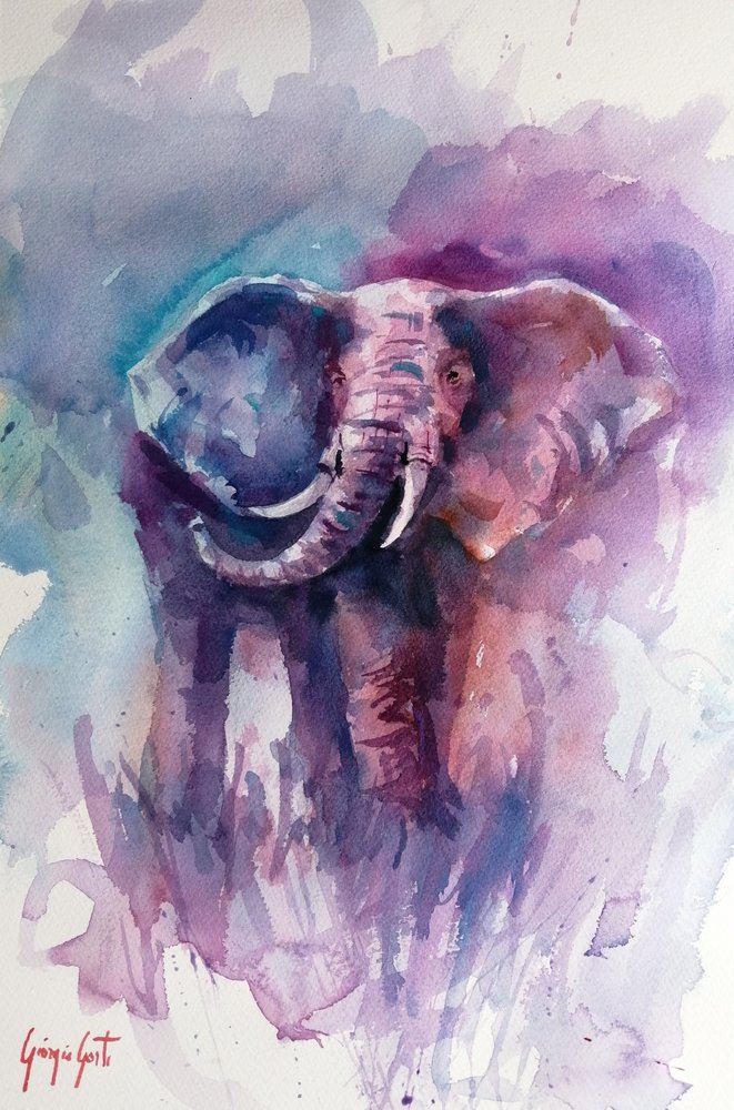 Vibrant Elephant Dream by Giorgio Gosti