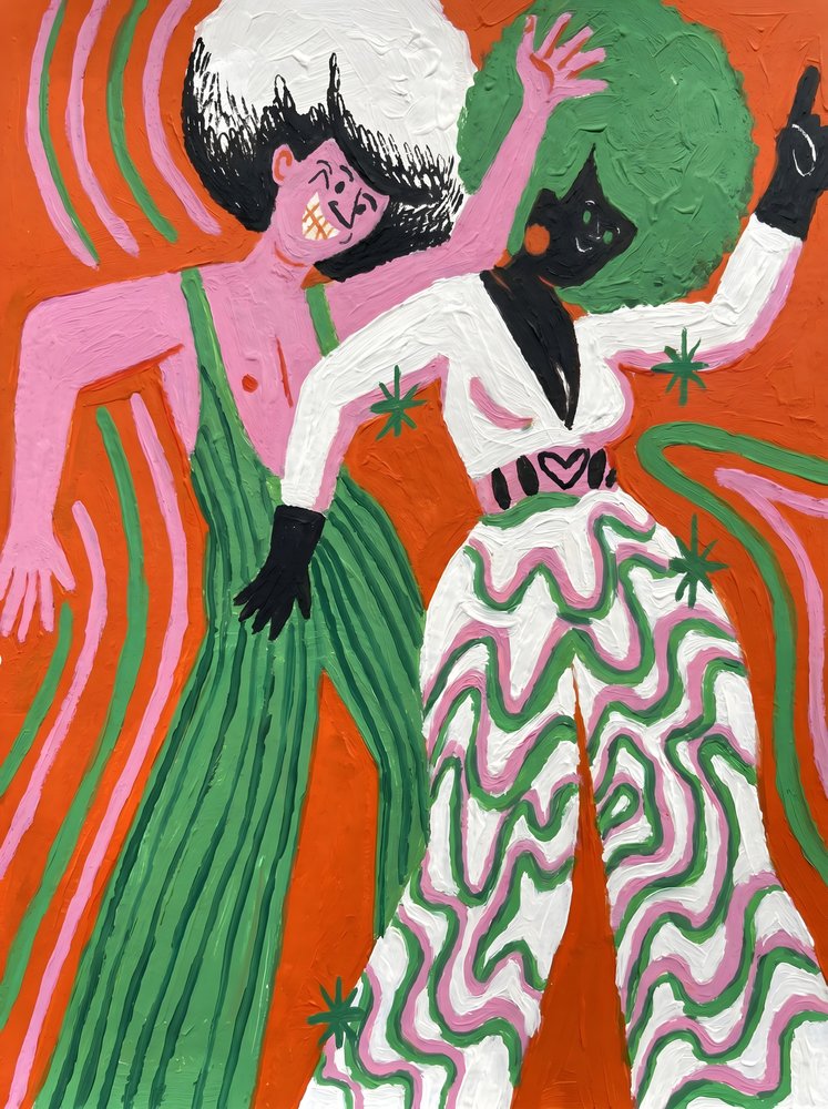 Retro Disco Dancers by HUGO
