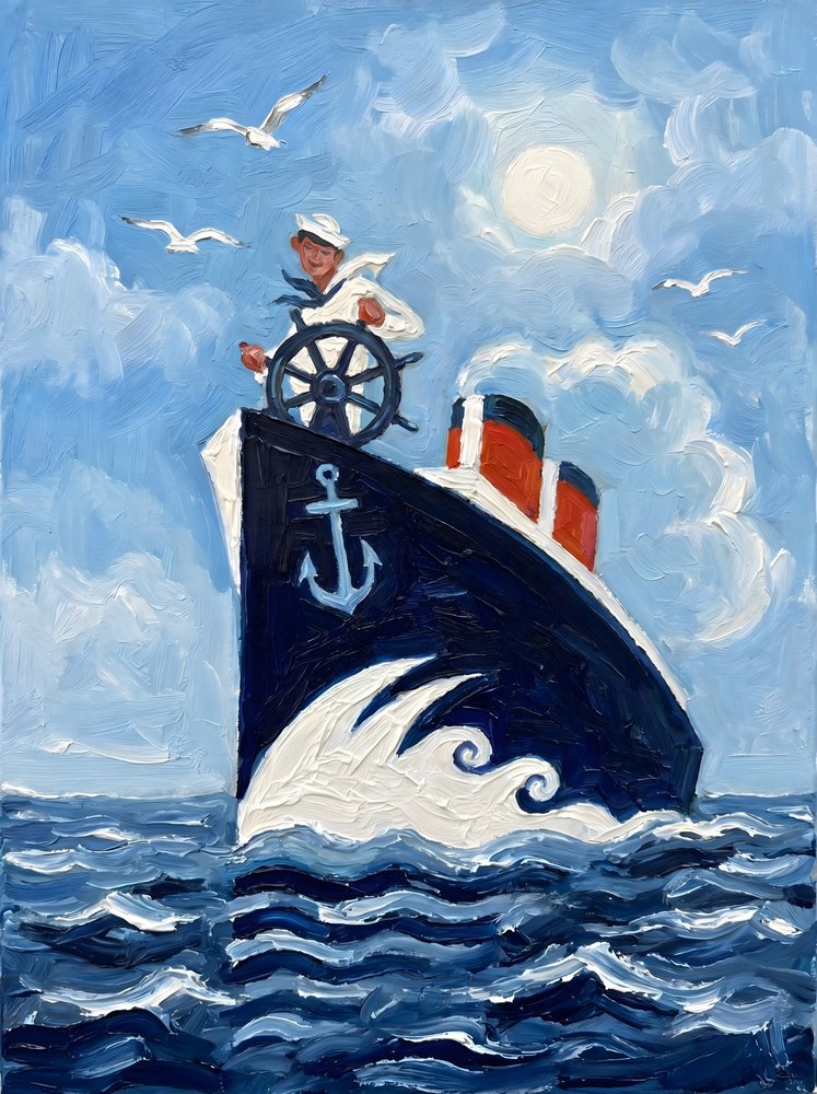 Sailor At The Helm by HUGO