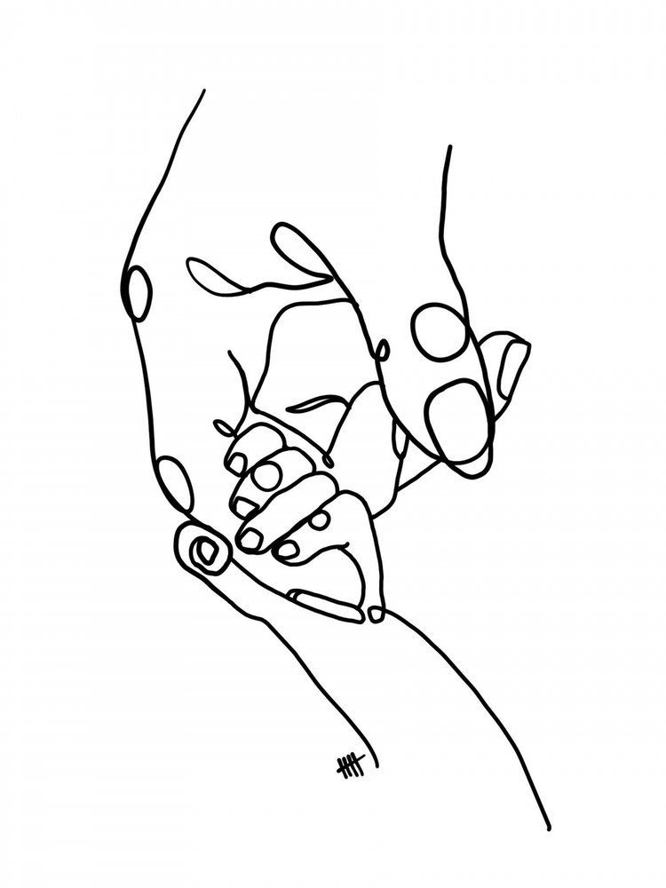 Holding Tiny Hands by Hanna Lee Tidd