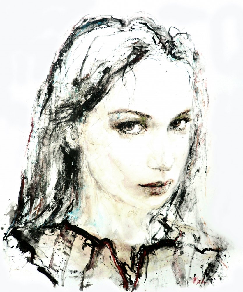 Captivating Female Portrait by Hein Kocken