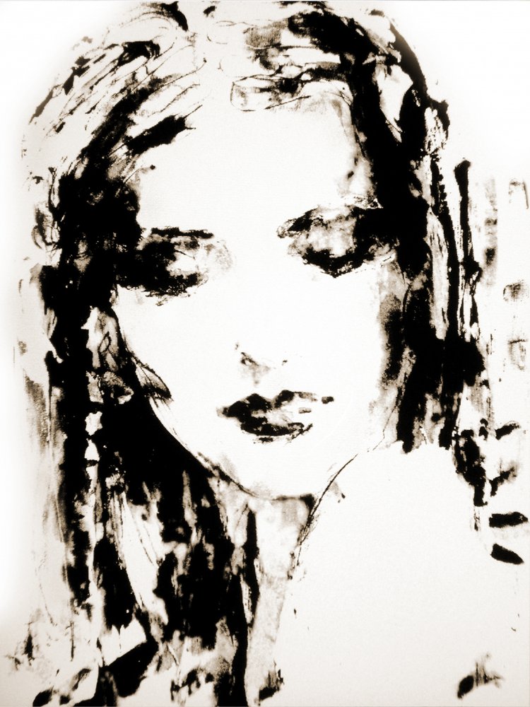 Pensive Female Gaze by Hein Kocken