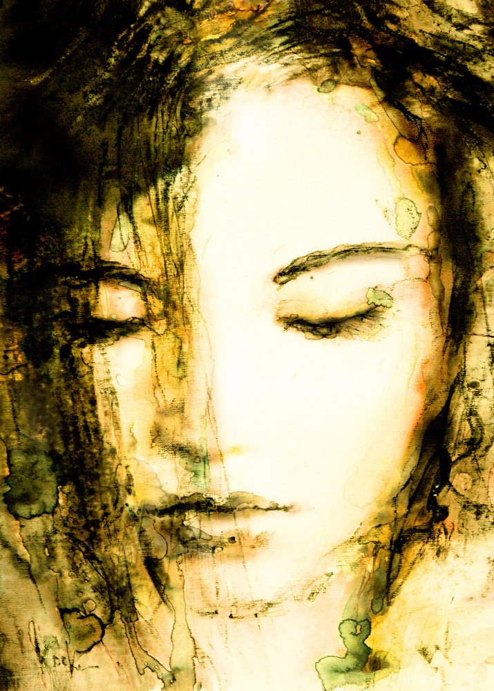 Serene Woman Portrait by Hein Kocken