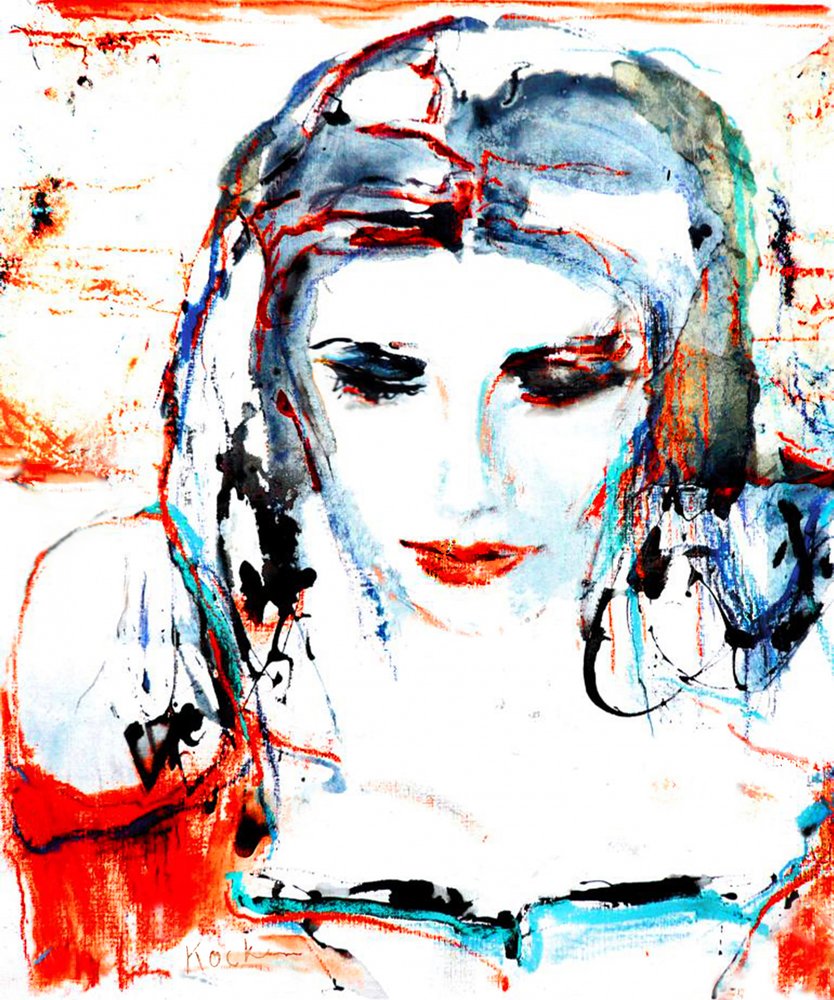 Vivid Woman Portrait by Hein Kocken