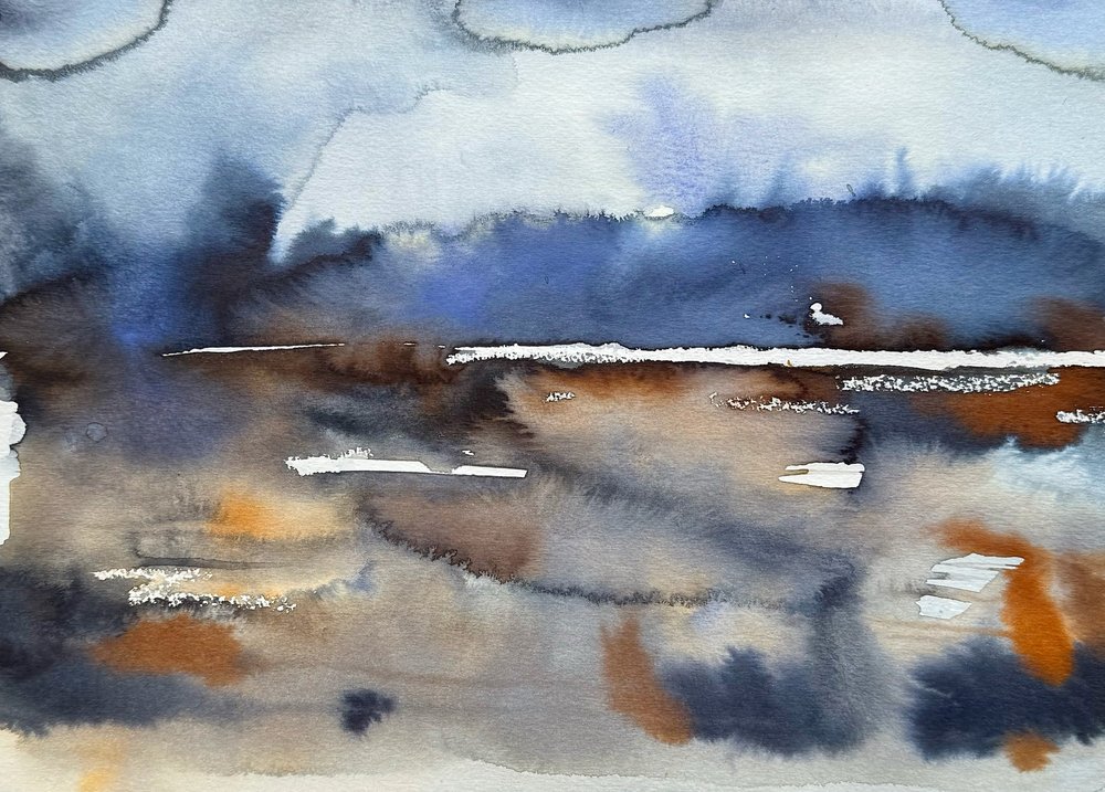 Abstract Fluid Horizon by Helena Ryhle
