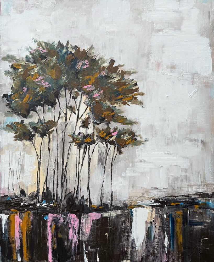 Tranquil Tree Reflections by Helena Ryhle