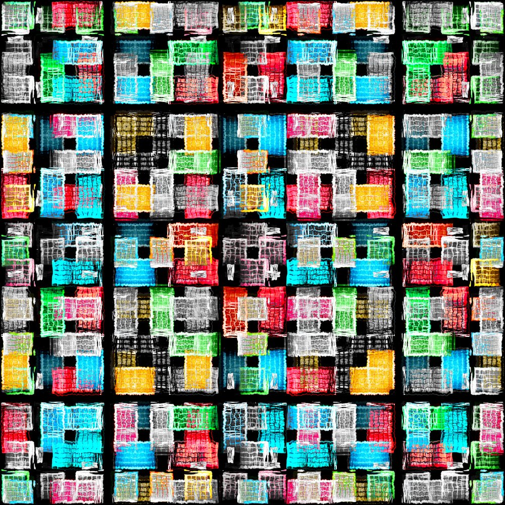 Vibrant Abstract Blocks by Igor Shrayer