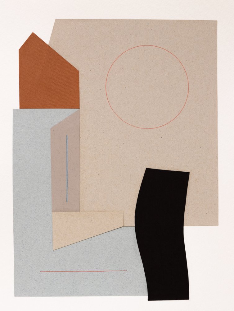 Modern Abstract Collage by Ildefonso Martín