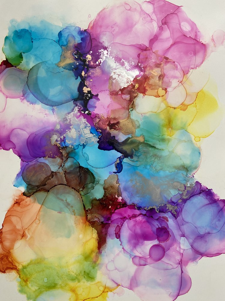 Colorful Fluid Ink Dream by Irene Chua