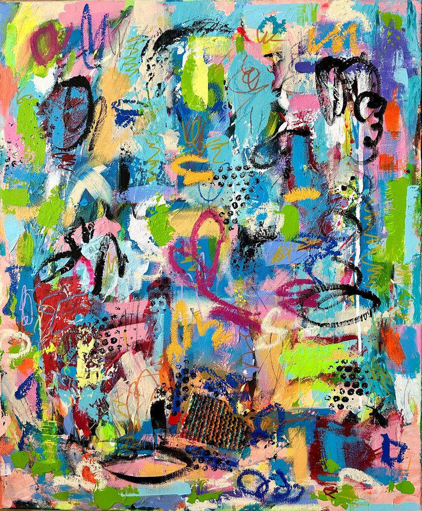 Vibrant Abstract Energy by Irene Chua