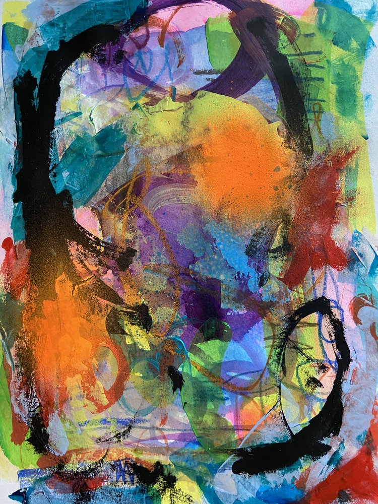 Vibrant Abstract Energy by Irene Chua