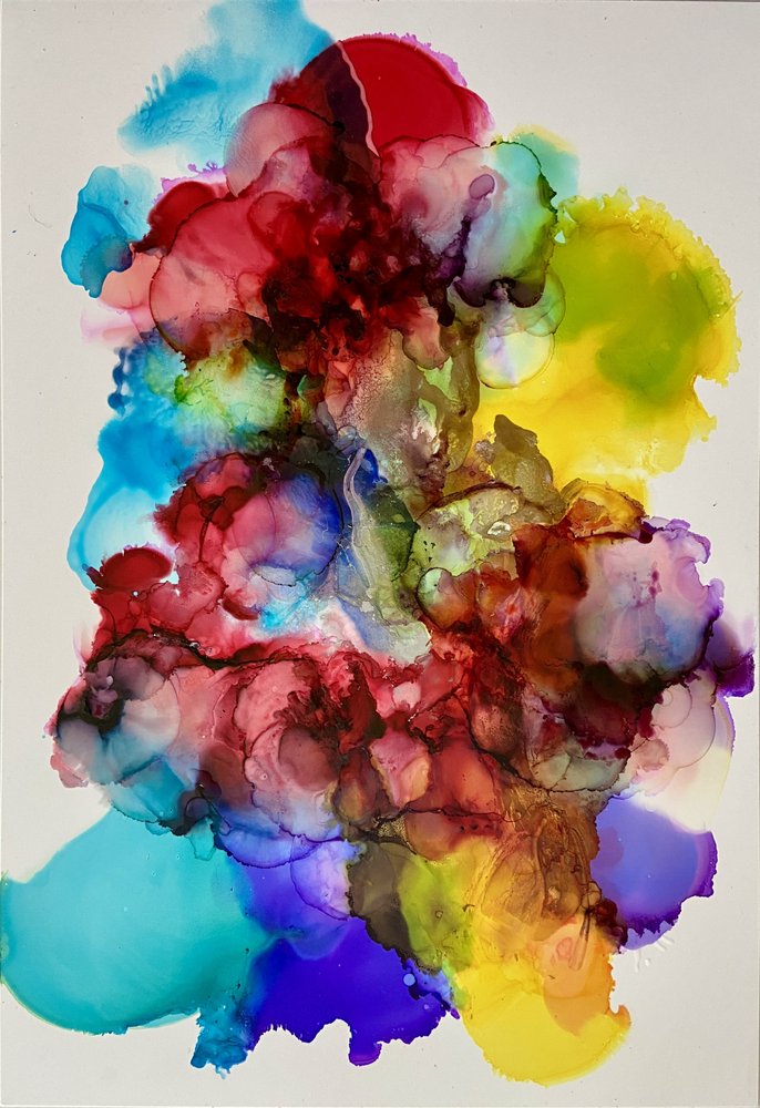 Vibrant Abstract Flow by Irene Chua