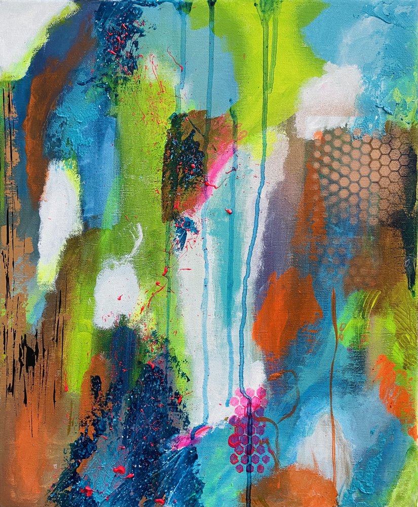 Vibrant Abstract Flow by Irene Chua