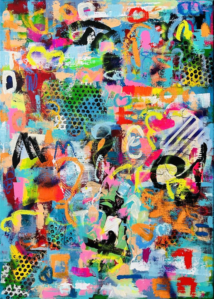 Vibrant Abstract Graffiti by Irene Chua