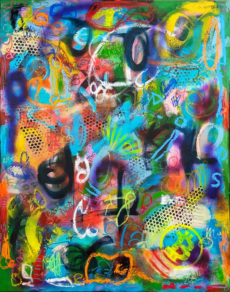 Vibrant Abstract Graffiti by Irene Chua