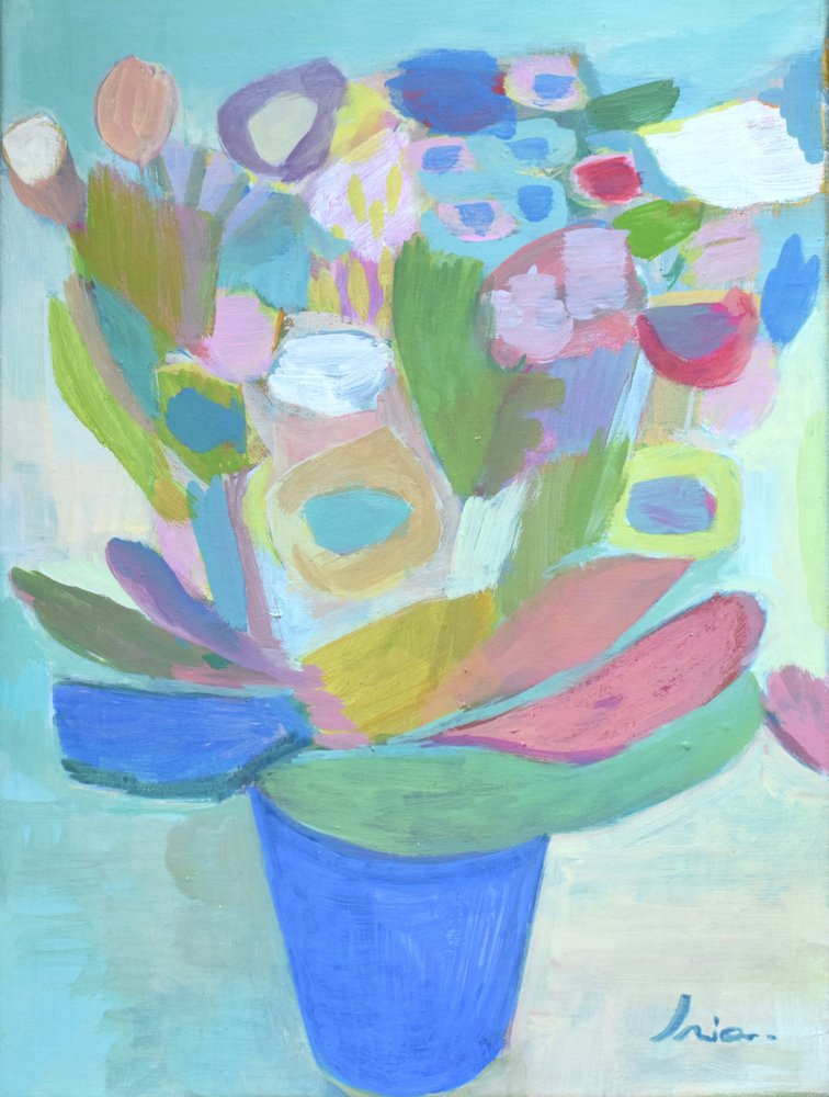 Vibrant Abstract Bouquet by Iria Fernandez