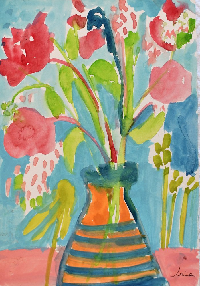 Vibrant Floral Still Life by Iria Fernandez