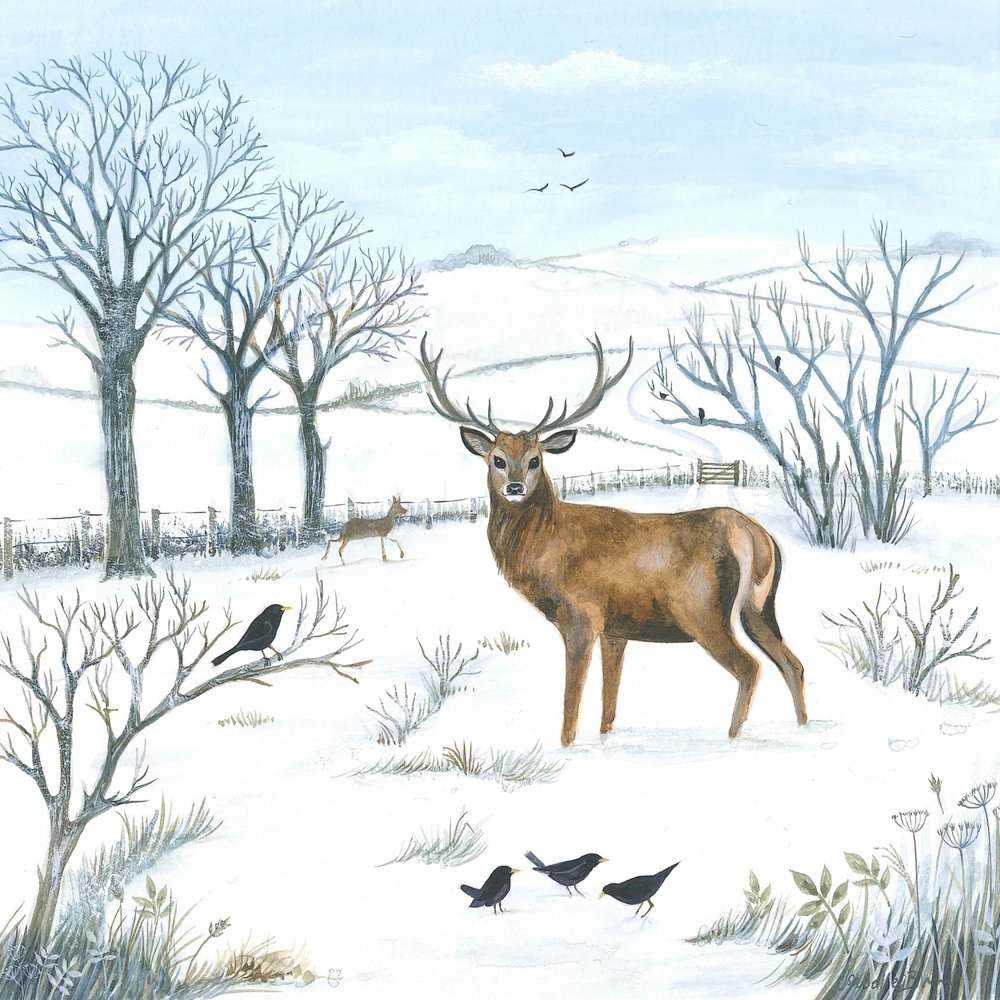 Winter Stag by Isabelle Brent