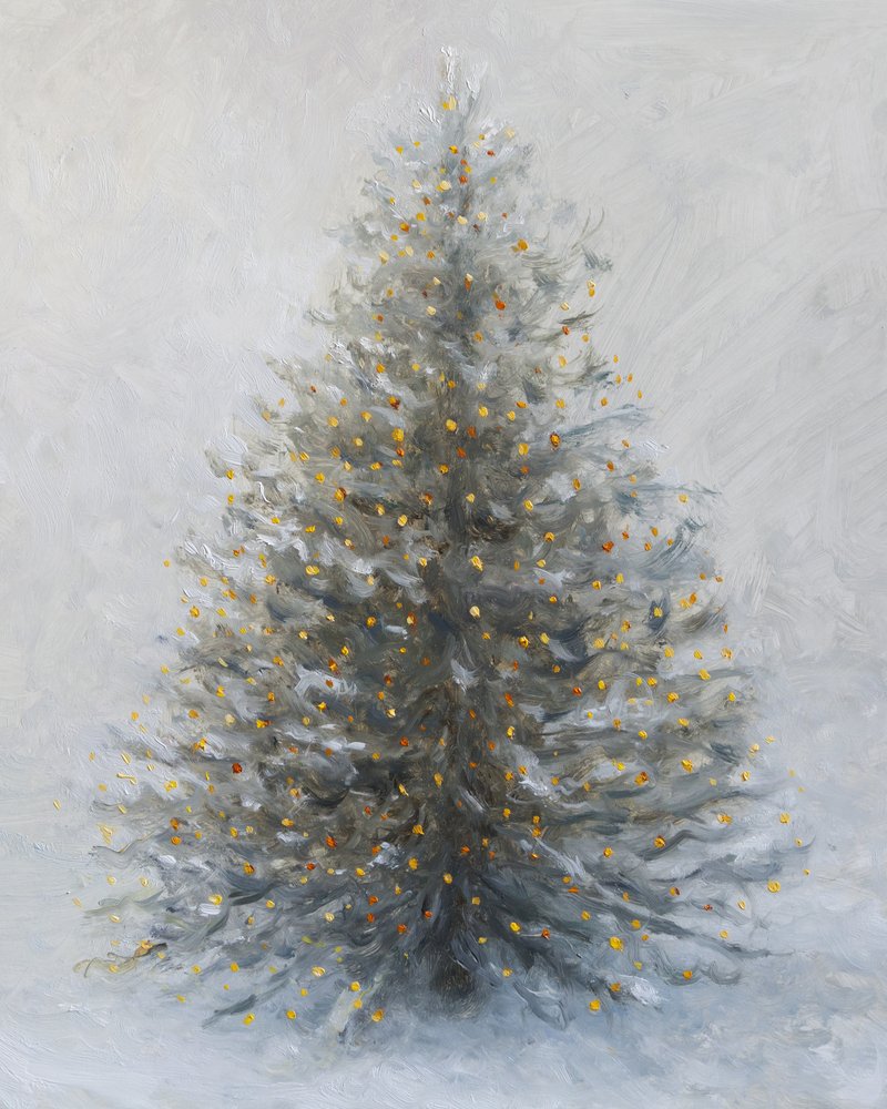 Snowy Christmas Glow by James Zamora