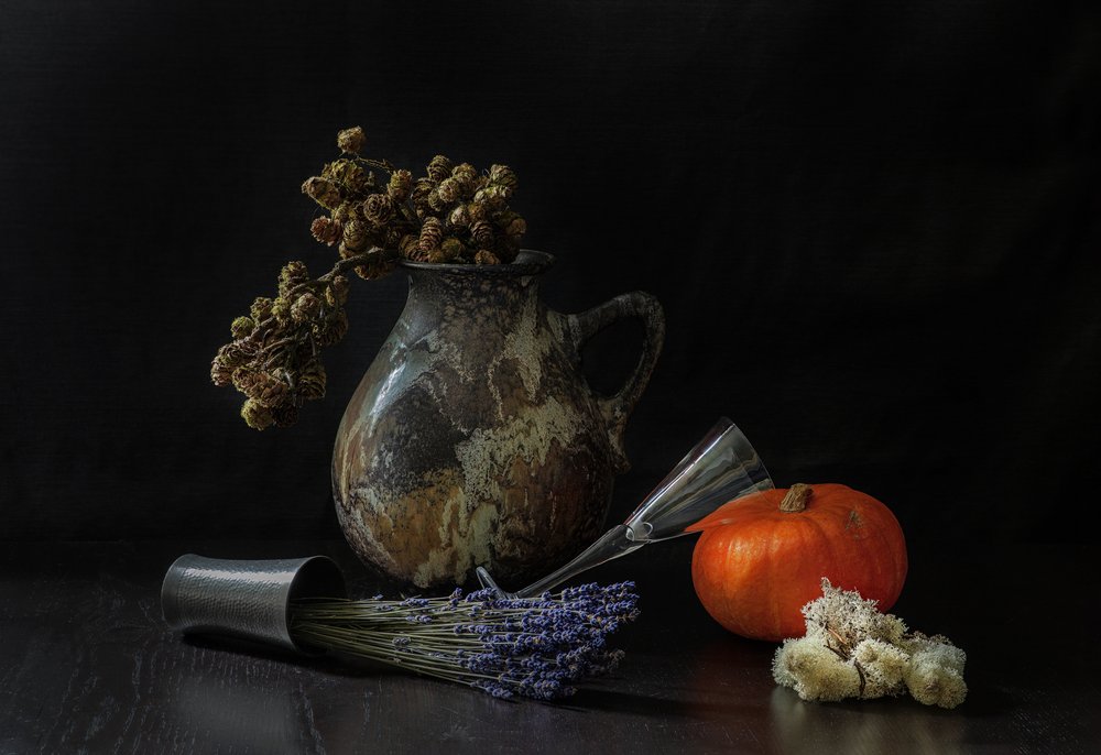 Rustic Autumn Still Life by Jan van der Linden