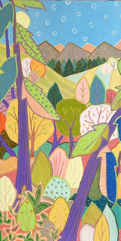 Colorful Mountain Forest by Jeff Ferst