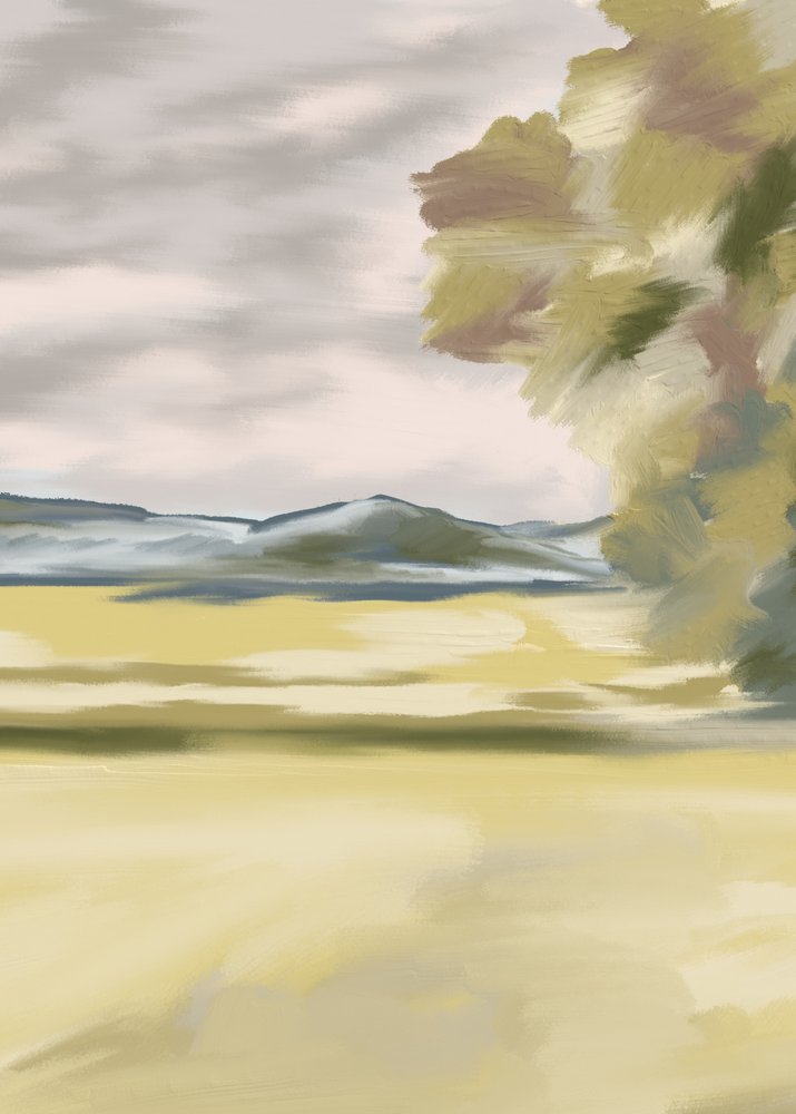 Golden Field Serenity by Jenna Alheit