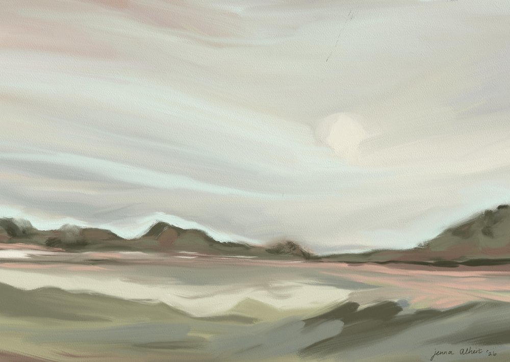 Serene Abstract Landscape by Jenna Alheit