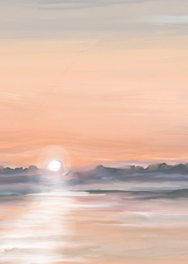 Serene Sunset Reflection by Jenna Alheit