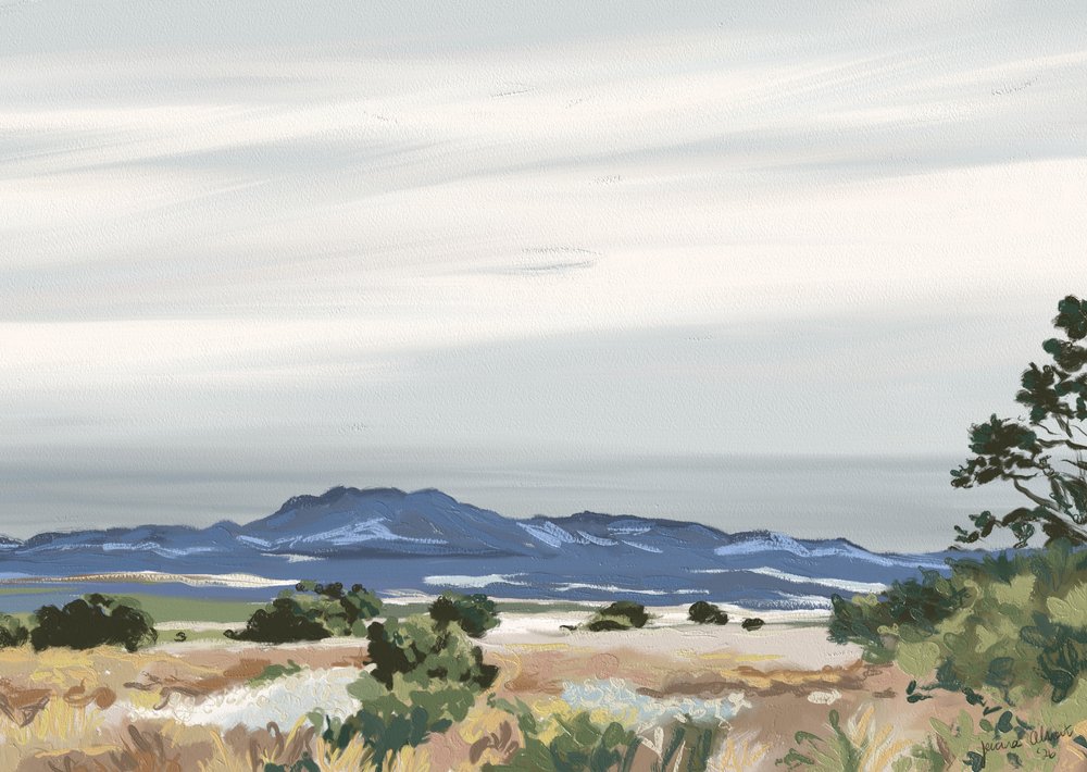 Vast Desert Mountains by Jenna Alheit