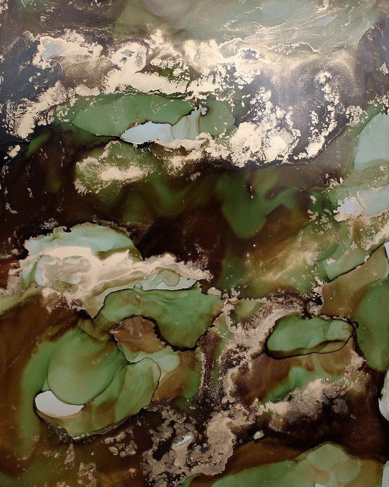 Earthy Gold Flow by Jenny Nielsen