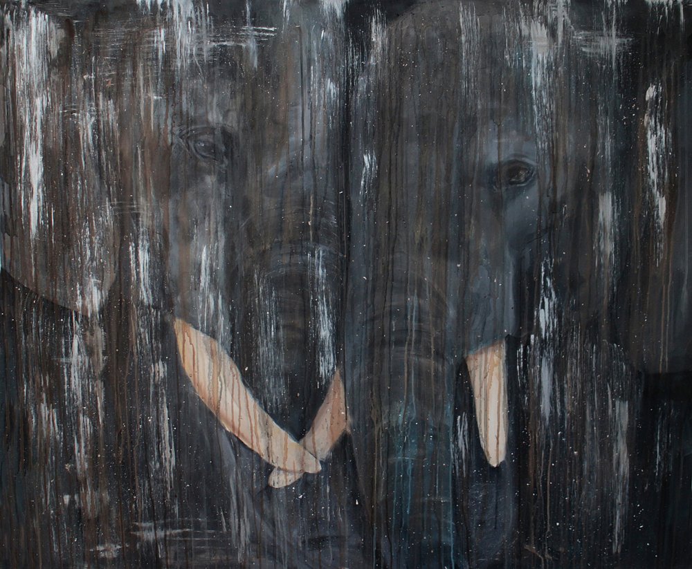 Elephants Deep Connection by Jenny Nielsen
