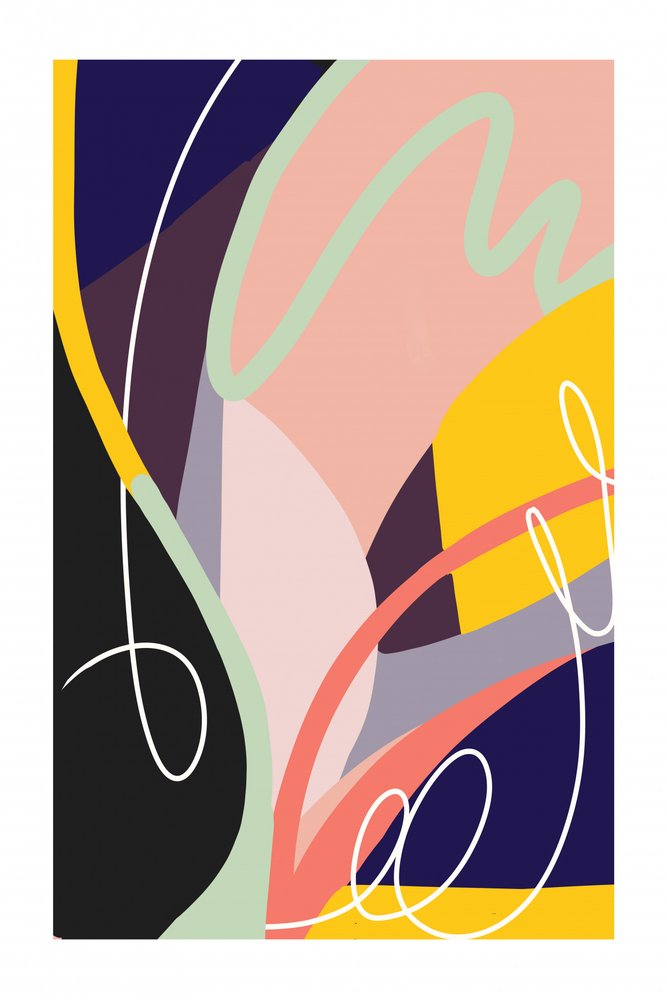 Vibrant Abstract Shapes by Jilli Darling