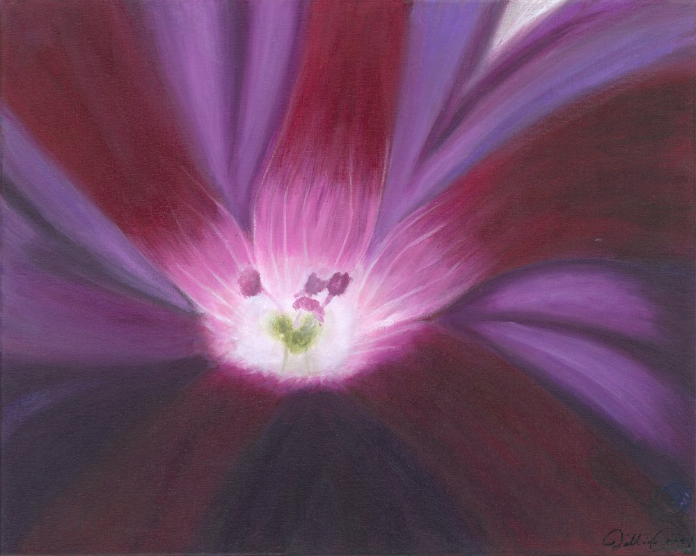 Purple Flower Glow by Jillian Claire