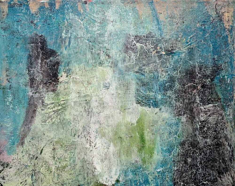 Textured Blue Green by Joackim Schou Dahle