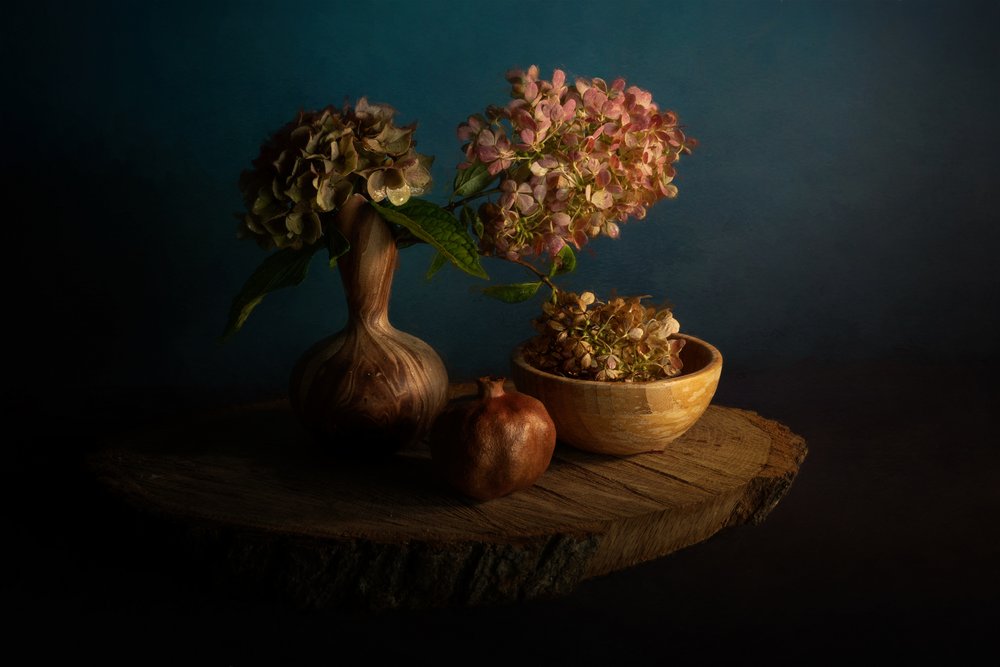 Moody Fall Flowers by John-Mei Zhong