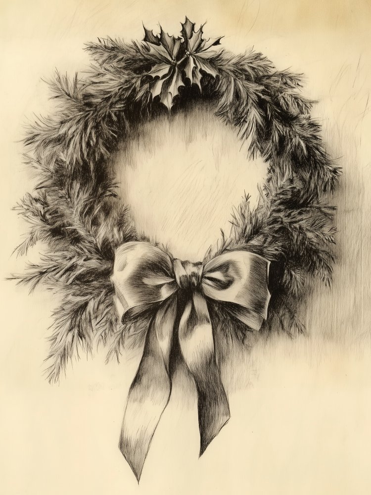 Elegant Christmas Wreath by Jolly and Dash