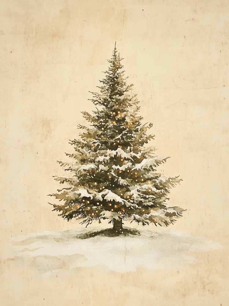 Snowy Christmas Tree Lights by Jolly and Dash