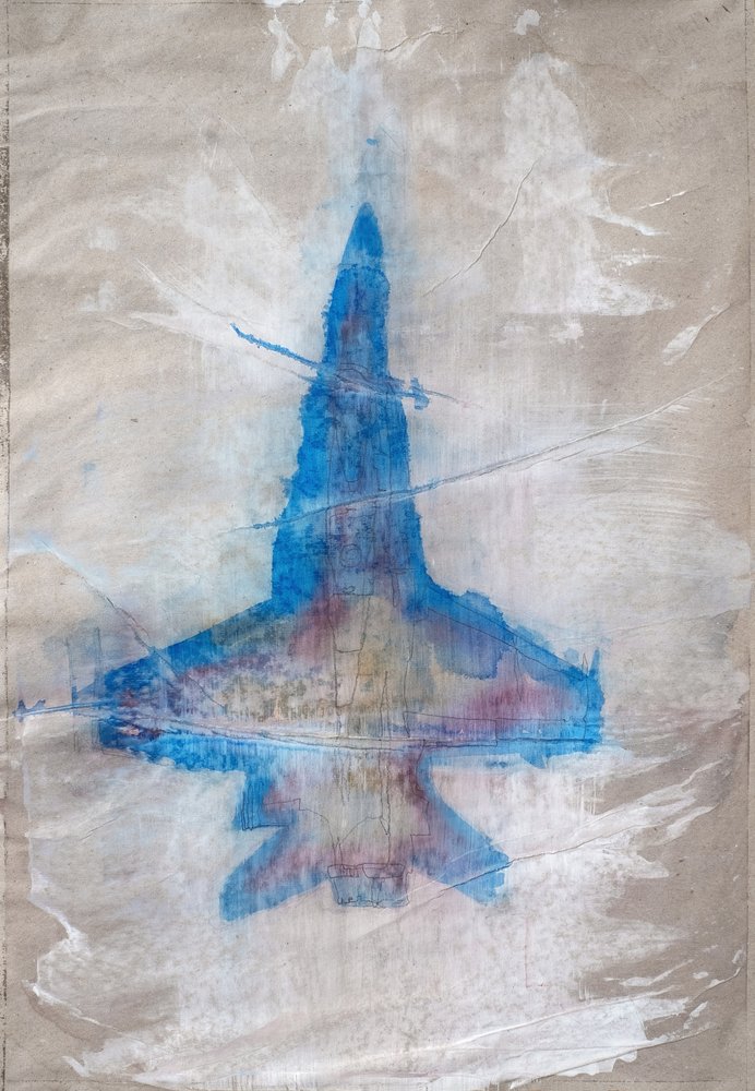 Abstract Blue Jet by Joshua Hoskins