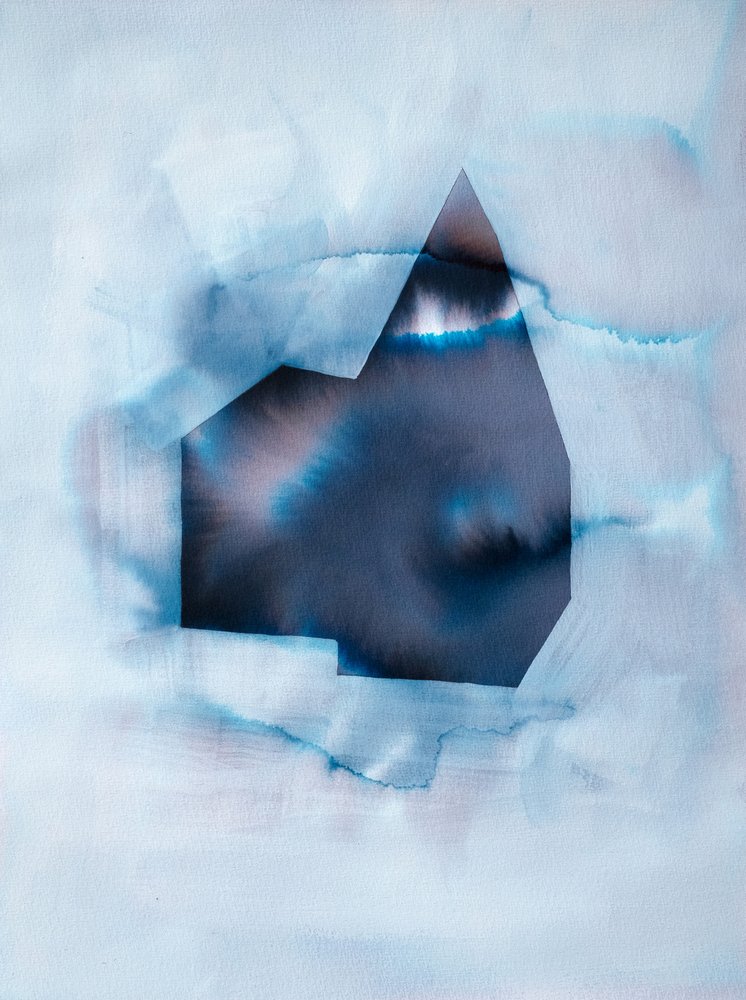 Abstract Indigo Mountain by Joshua Hoskins