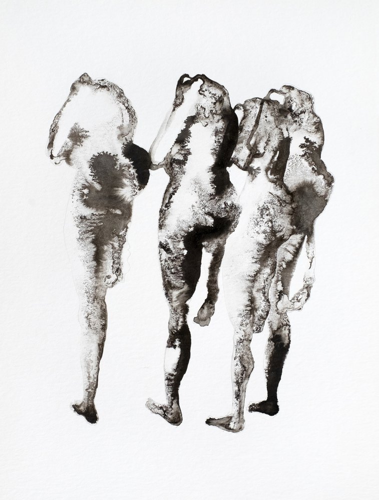 Three Ink Figures by Joshua Hoskins