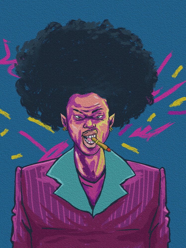 Intense Afro Smoker by Joshua msonthe