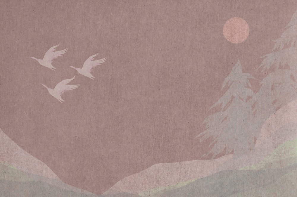 Birds Over Forest Moon by Josie George