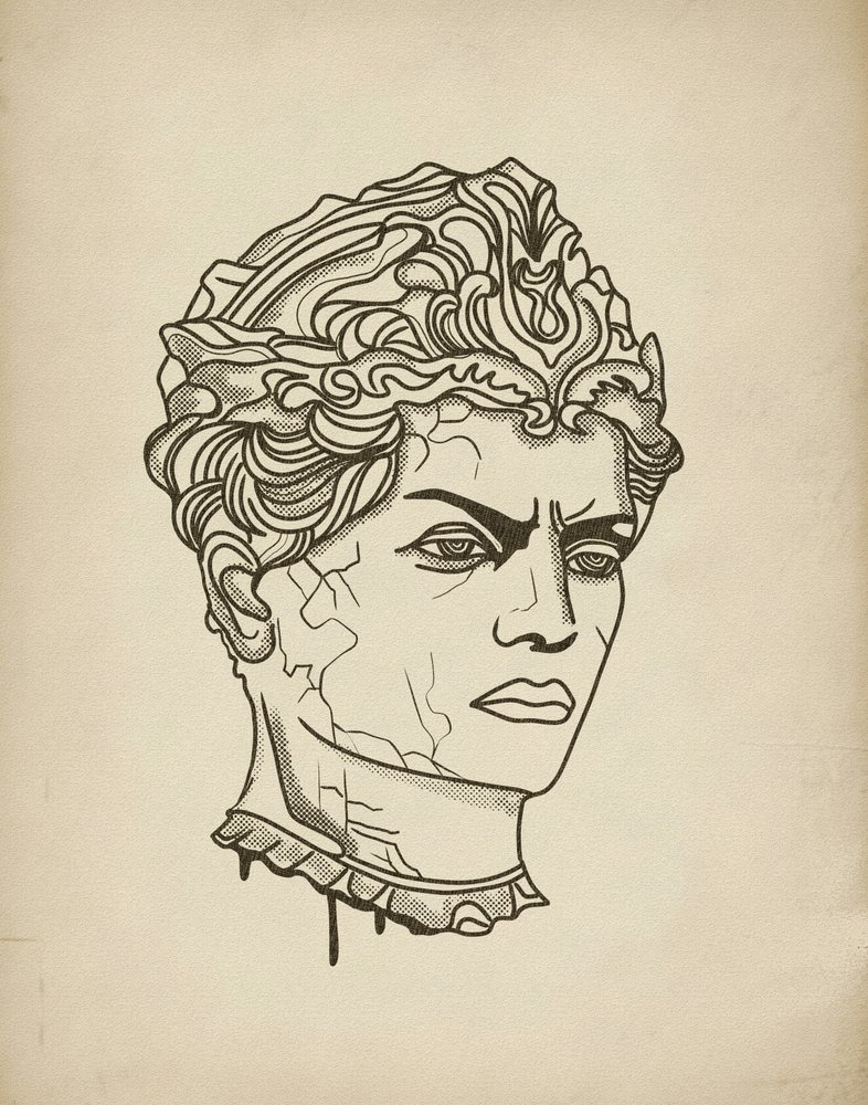 Fierce Ancient Bust by Josie George