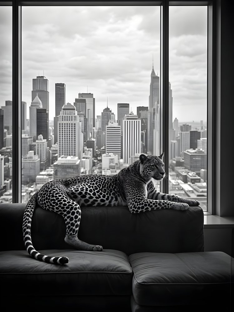 Urban Leopard View by Josie George