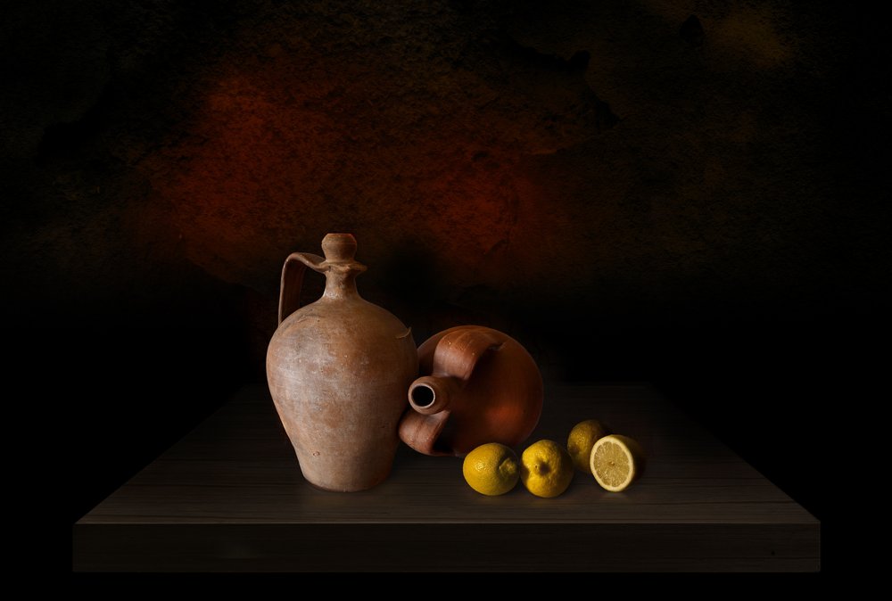 Rustic Pottery Lemons by Juan Antonio Palacios