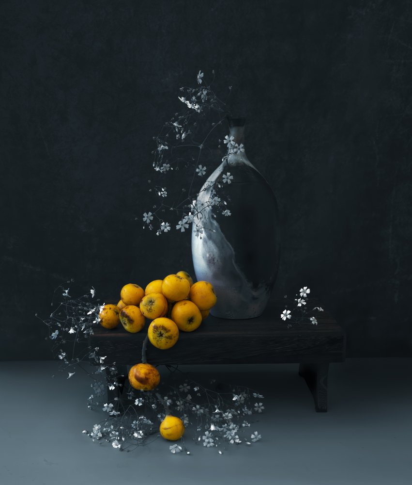 Moody Yellow Fruits by Judy Tseng